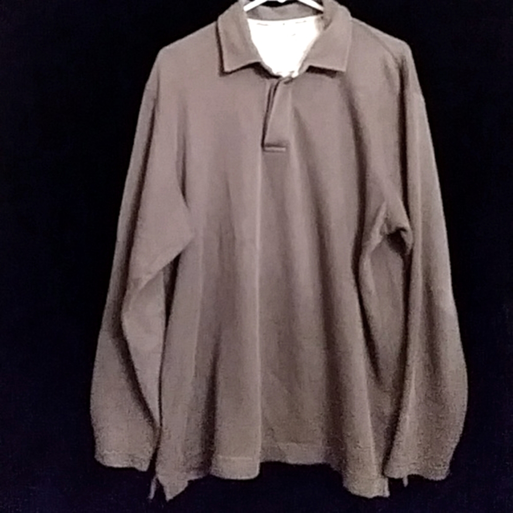 Eddie Bauer green cotton knit pullover - size M